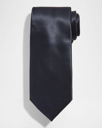 Stefano Ricci Solid Silk Satin Tie