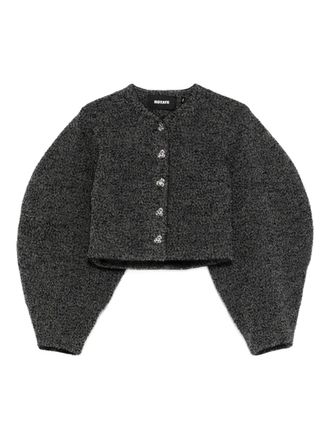 Rotate sequin-embellishment jacket - women - Wool/Polyester/Polyester/Viscose - 36 - Grey