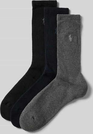 Ralph Lauren Socken mit Stretch-Anteil im 3er-Pack in Black, Größe 1