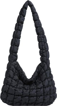 Generic Handbag Womens Shoulder Bag Cloud Pleated Large Capacity Crossbody Bag(black,A)