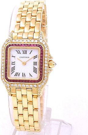 Cartier Pre-owned Cartier Panthere Quartz Diamond Ladies Watch WF3237B9