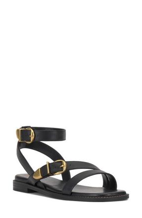 Vince Camuto Neiko Ankle Strap Sandal in Black at Nordstrom, Size 8.5
