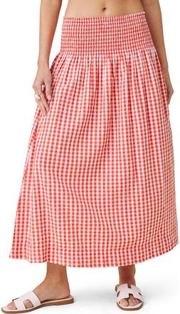 Splendid Gigi Gingham A-Line Skirt in Firework/White at Nordstrom, Size X-Large