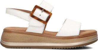 Gabor Witte Zomersandalen - Dames - Sandalen - Wit - 38 1/2 EU - Su&egrave;de - Schoenen