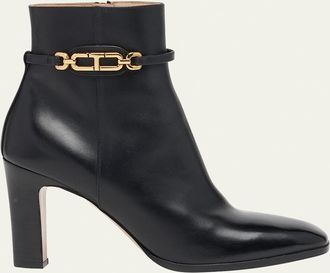 Tom Ford Calfskin Chain Zip Ankle Booties