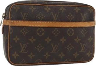 Louis Vuitton Pre-owned Clutches, female, Brown, Size: ONE SIZE Pre-owned Vintage Canvas Clutch