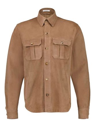 Boglioli Suede Leather Classic Collar Jacket