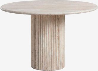 Sklum Mesa De Comedor Redonda &Oslash;120 Cm En Piedra Natural Grosseto Sklum
