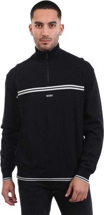 HUGO BOSS Heren K Zone Katoen Regular Pullover (Donkerblauw)