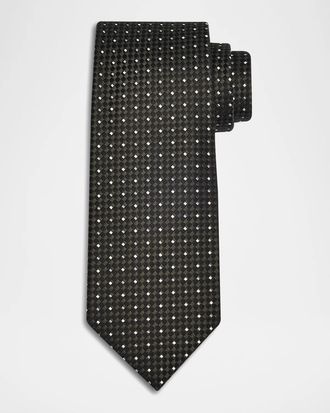 Tom Ford Men & apos;s Micro-Jacquard Silk Tie