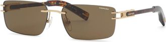 Chopard SCHM32 0300 Mens Sunglasses Gold Size 60
