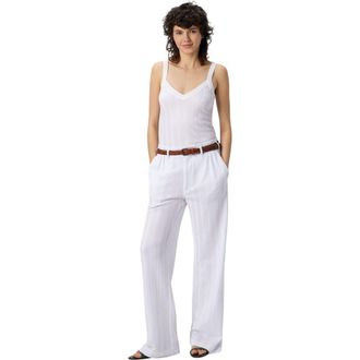 Missoni Tailored Pants With Zigzag Pattern in White at Nordstrom, Size 40 It