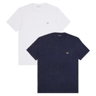 Emporio Armani T-shirt girocollo slim-fit (confezione da 2) - - Tops - Uomo - Multicolore - S