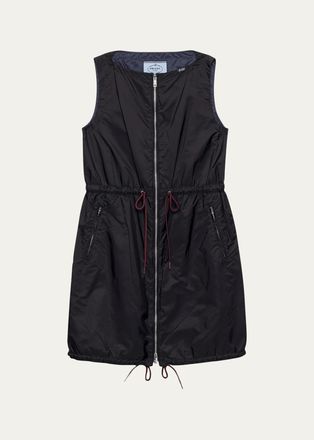 Prada Drawstring Sleeveless Mini Dress