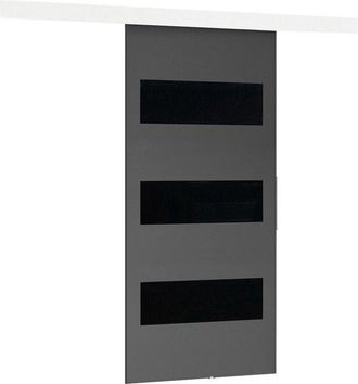 Mirjan24 Mobilier1 - Puerta Corredera Dover 137, Antracita + Negro