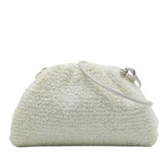 Bottega Veneta Pre-owned Mini Pouch - Dames - Pre-owned - Wit - Maat: ONE Size Leer