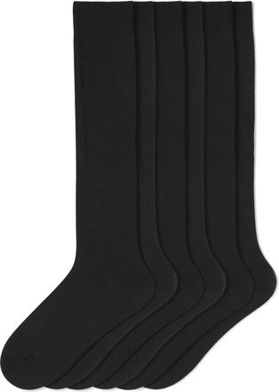Hue Womens Flat Knit Knee High Sock Casual, Black, One Size