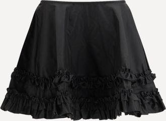 Ganni Gonna Duchesse Nylon Mini Frill Woman 38