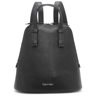 Calvin Klein Womens Zina Zip Around Backpack, Black/Silver, One Size