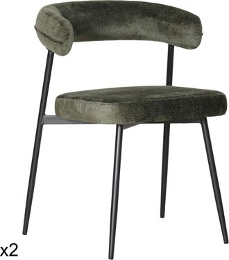 Happy Garden Pack de 2 sillas de tela verde