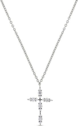 Bony Levy Liora Diamond Cross Pendant Necklace in 18K White Gold at Nordstrom Rack