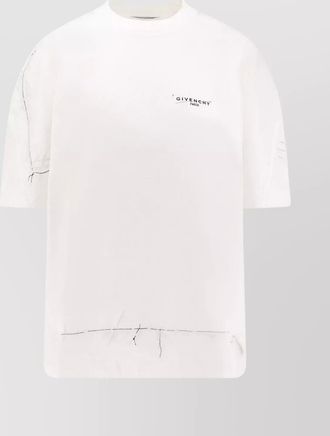 Givenchy cotton oversized logo print t-shirt