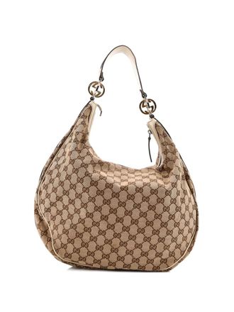 Gucci Twins GG Canvas Medium hobo bag - Marrone