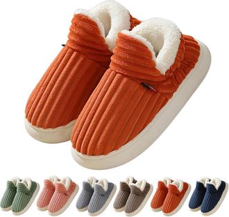 Generic Womens Plush Cloud Slippers,Winter Slipper For Women Men,Cozy Fleece-Lined House Shoes Non-Slip Warm Slippers Memory Foam Outdoor Indoor Slip on Bedro