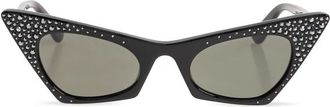 Alexander McQueen Alexander McQueen, Sunglasses, female, Black, Size: ONE SIZE Spike Sunglasses
