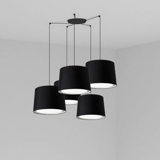 Faro Barcelona Faro Conga - L&aacute;mpara De Techo Colgante Cluster Negra, E27