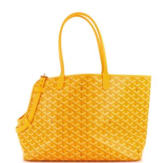 Goyard Chien Gris Pet Carrier Tote Coated Canvas