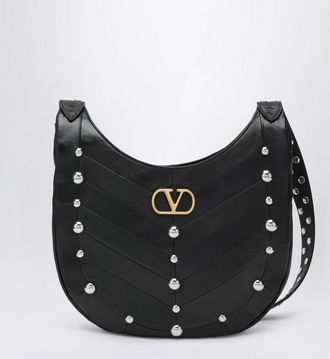 Valentino Garavani Small Hoboho Bag With Chevron Pattern And Studs