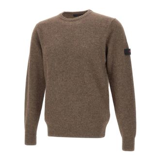 Peuterey Round-neck Knitwear, male, Brown, M, Gediz Jumper