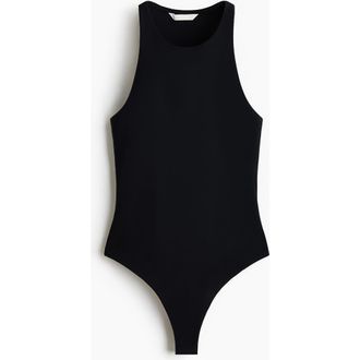H&M Sleeveless Thong Body in Black at Nordstrom, Size X-Small