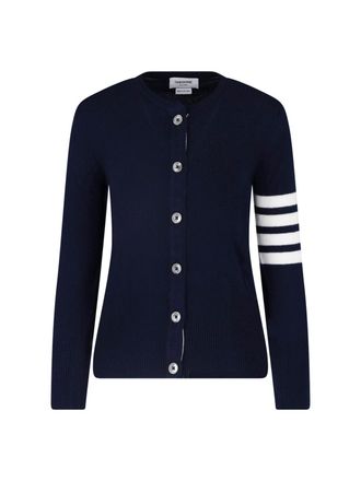 Thom Browne Dark Blue Cashmere 4-Bar Cardigan