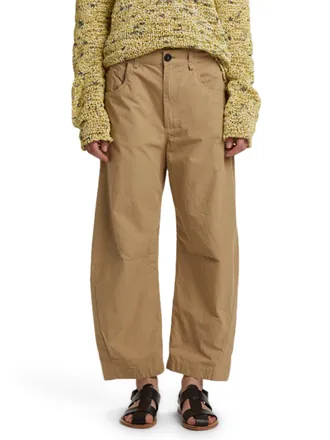 PDR Phisique Du Role Wide-Leg Trousers in Textured Ripstop Fabric