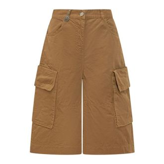 Pinko Long Shorts, female, Brown, Size: XS Albareto Bermuda