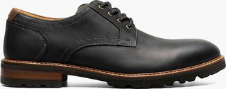 Florsheim Mens Renegade Plain Toe Oxford Shoes In Black Crazy Horse