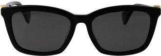 Gucci Stijlvolle zonnebril Gg 1596Sk - Dames - Zonnebrillen - Zwart - 55 MM - Accessoires