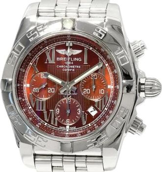 Breitling Pre-owned Stainless Steel watches - Heren - Vintage Horloges - Bruin - ONE Size - Vintage