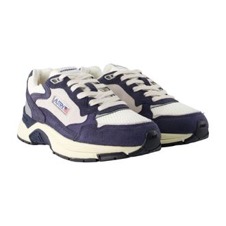 Autry Mens Hyperway Low Sneaker Navy Calfskin