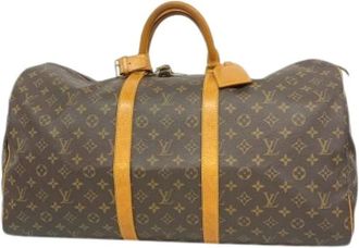 Louis Vuitton Vintage, unisex, Bruin, ONE Size, Pre-owned Weekendtas