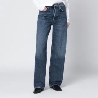 A Gold E Jeans blu in denim rigenerato