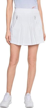Jamie Sadock 16 A-Line Skort Wide Pockets Womens Workout White : 12, Polyester/Spandex