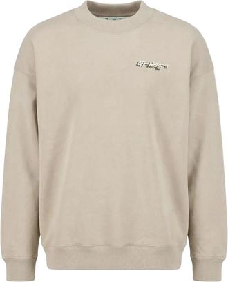 Off-white Logo Skate Sweater - Heren - Sweatshirts - Beige - L - Hoodies & sweatvesten