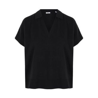 Aspesi T-Shirts, female, Black, Size: M Cotton Jersey T-Shirt with Print