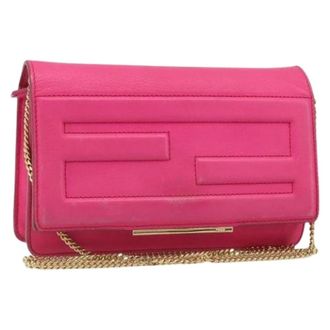 Fendi Pre-owned Vintage Shoulder Bag - Dames - Pre-owned - Roze - Maat: ONE Size Leer