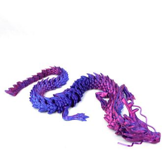 OEM Drag&oacute;n De Cristal Articulado De 45 Cm Impreso En 3d, Ideal Como Juguete Antiestr&eacute;s U Objeto Decorativo. Perfecto Para El Hogar, La Oficina Y Coleccion