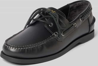 HUGO BOSS Loafer aus echtem Leder Modell DARCY_BOAT_IT in Black, Gr&ouml;&szlig;e 41