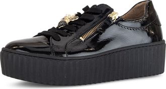 Gabor Platform Zip Sneaker in Black at Nordstrom, Size 6.5Us
